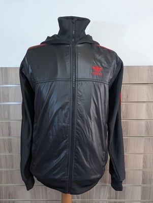 Adidas X Track-Top Jacke Herren Kapuze durchgehender Reißverschluss 2009 gefüttert Fitnessstudio Streetwear UK Sm