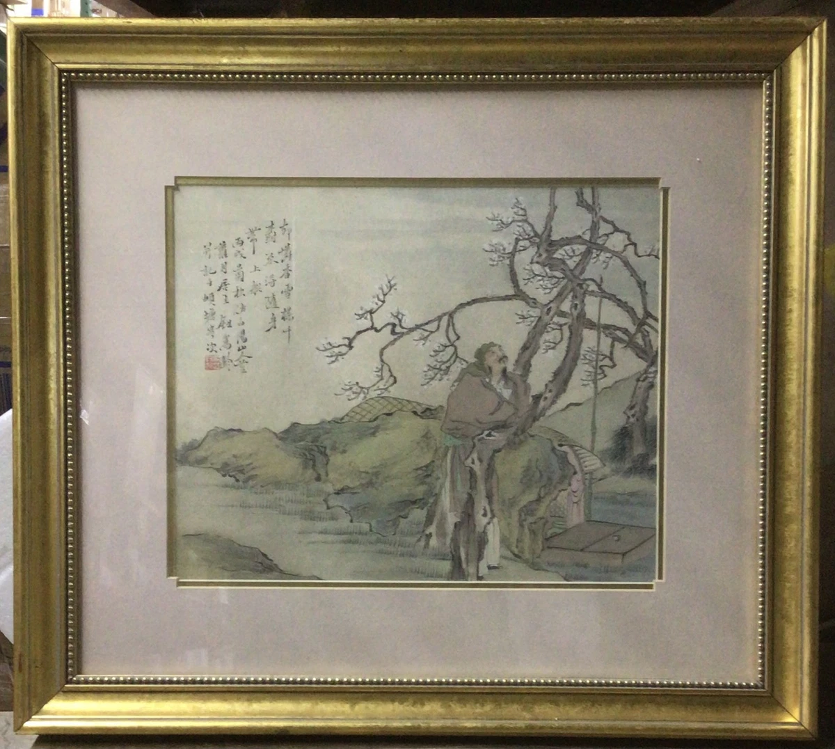 Antique Chinese Frame In Antique Chinese Paintings & Scrolls for