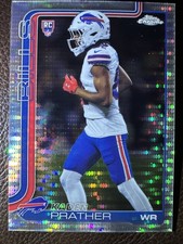 2025 Topps Chrome Football Haden Prather Pulsar Refractor Buffalo Bills
