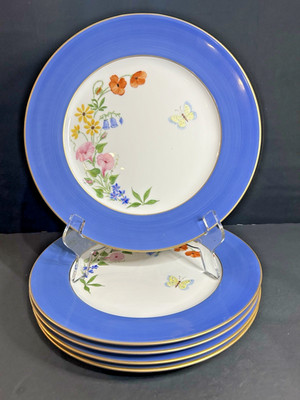 J. Seignolles Diplomate Cobalt Limoges  11.75  Charger Porcelain Handmade EACH