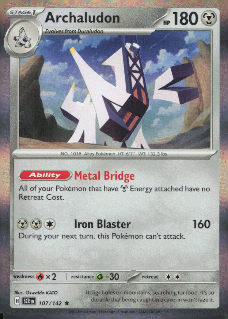 Archaludon - Rare SV07: Stellar Crown 107/142 NM