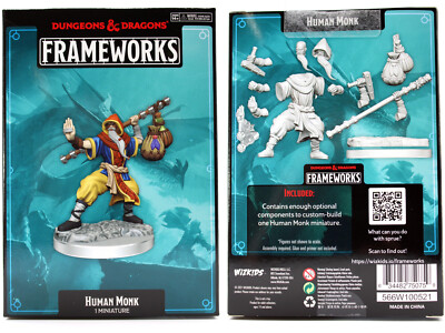 WZK75075 D&D Frameworks: Human Monk Male