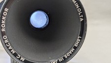 Objectif Minolta Macro 3.5/50mm # traces lentille avant #