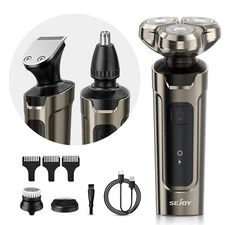 Men's Electric Beard Shaver Trimmer Razor USB Rechargeable Hair Shaving Machine
