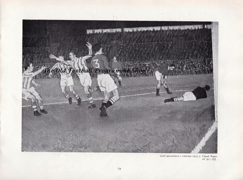 PICTURE FROM FOOTBALL AND FINE ARTS BOOKLET 1953 WEST BROM / CHELSEA / TOTTENHAM - Picture 1 of 7