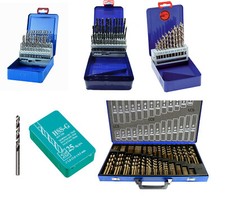 Spiralbohrer-Satz HSS 1-13 x0,1mm Metall Bohrer R-G-TIN-E 19-25-41-50-170-230Tlg