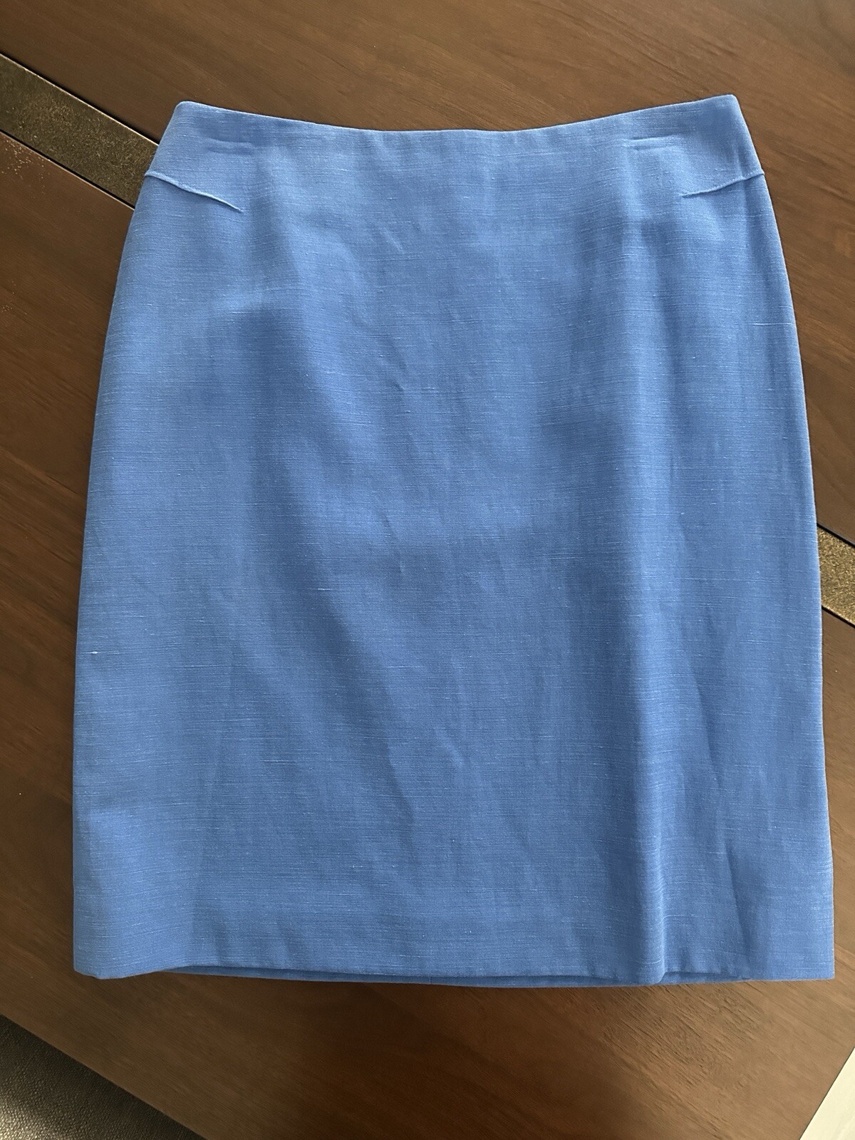 Womens Preston & York  Size 6 Robin's Egg Blue Pencil Skirt - Side Slit, Zipper