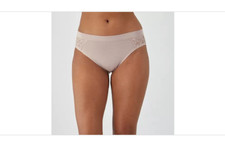 Bali Women's Breathe Lace High-Cut Underwear Gray Size XL 00436