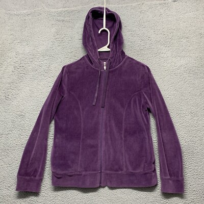 Danskin Now Women's Size Large Full Zip Hooded Jacket Plush