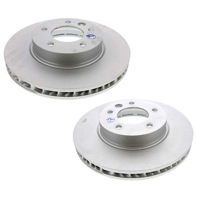 SHW Performance Pair Set of 2 Front 330mm Disc Brake Rotors for Cayenne Touareg