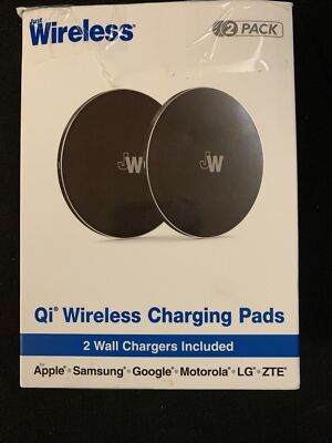 Just Wireless 2pk 5W Qi Wireless Charging Pads (with Wall Adapters) - Black