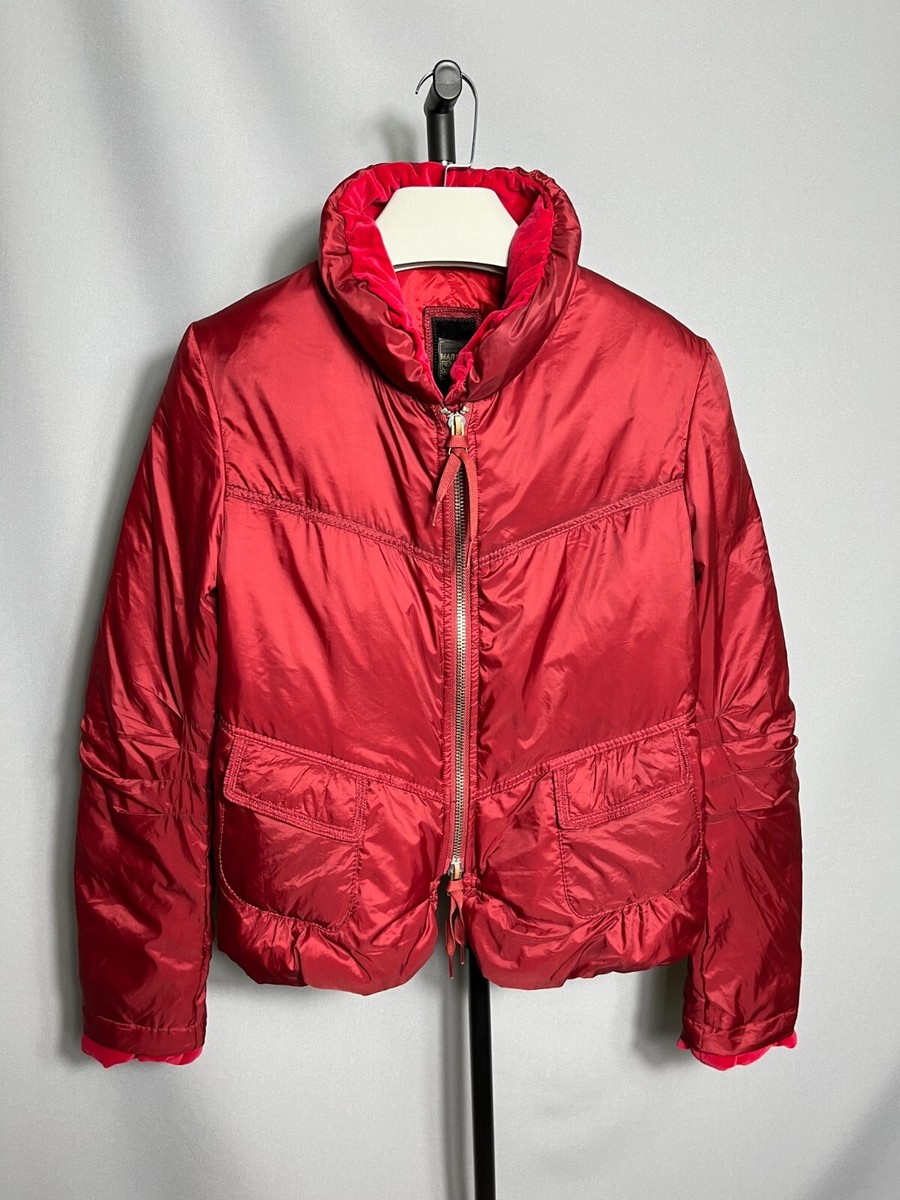 MARITHE FRANCOIS GIRBAUD Red Puffer Down Jacket Sz 44 US 29 | eBay
