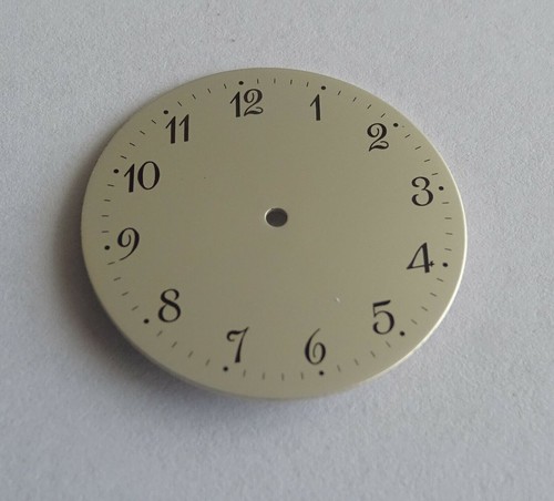 Cadran De Montre Galbé Gris Diamètre 27,80mm - Calibre JEJ 23-D, Occasion