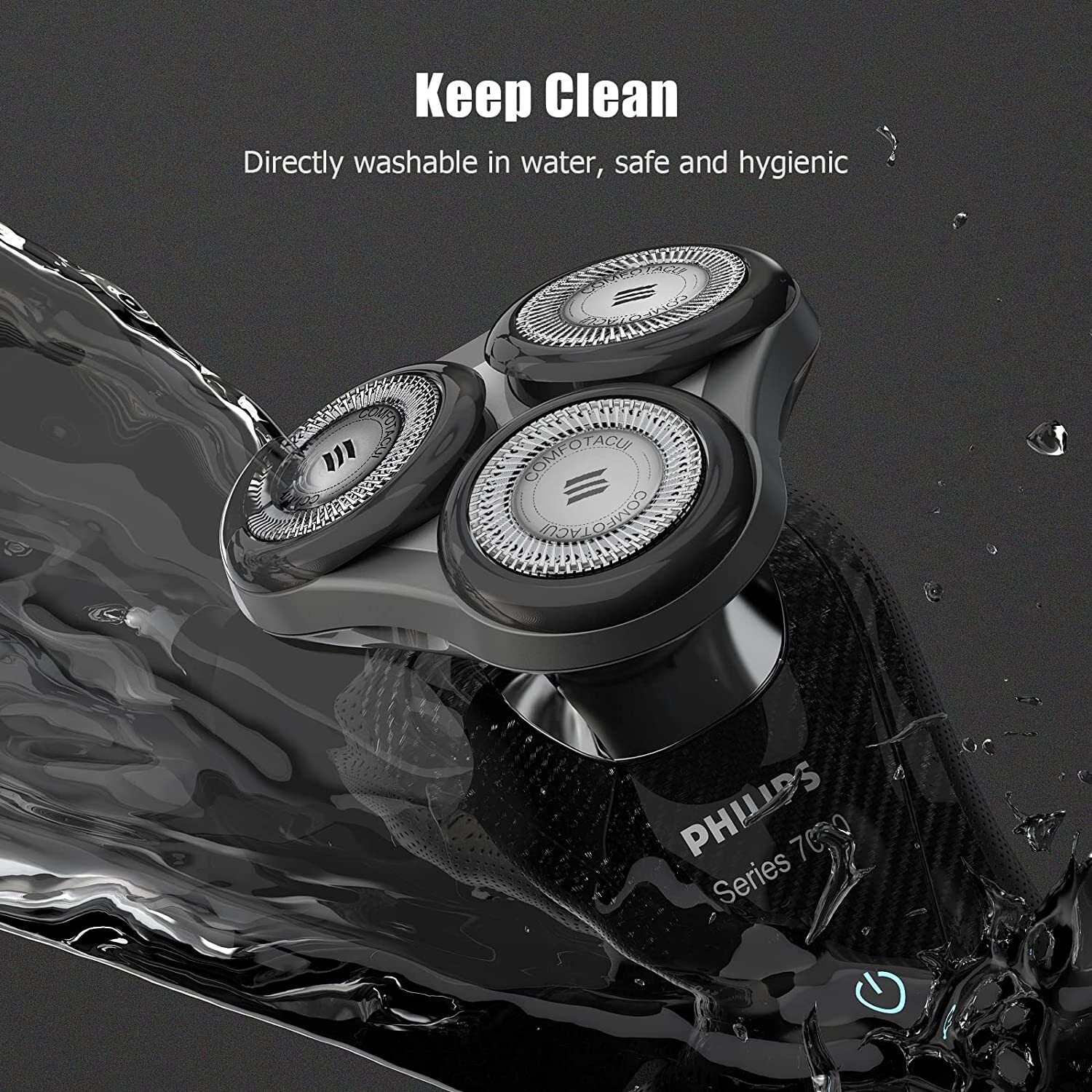 Replacement Shaver Heads for Philips Aquatouch Shaver with Pointed