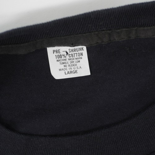 T-shirt vintage anni 90 Moe Knows Hoops punto singolo uomo grande nera made USA EUC - Foto 5 di 8