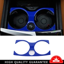 For BMW 5 Series G38 18-24 Bright Blue Car Central Console Water Cup Frame Trim
