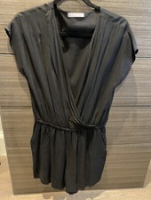 Olivia Moon Women Black Romper S