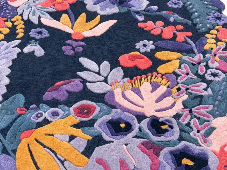 hand tufted rugs,modern carpets,soft wool rugs,rug for living room,home decor - Image 4 of 4