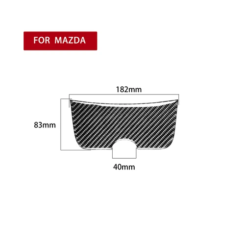Carbon Fiber Cigarette Lighter Panel Frame Decal Trim For Mazda RX8 RX-8 2004-08 - Bild 2 von 12