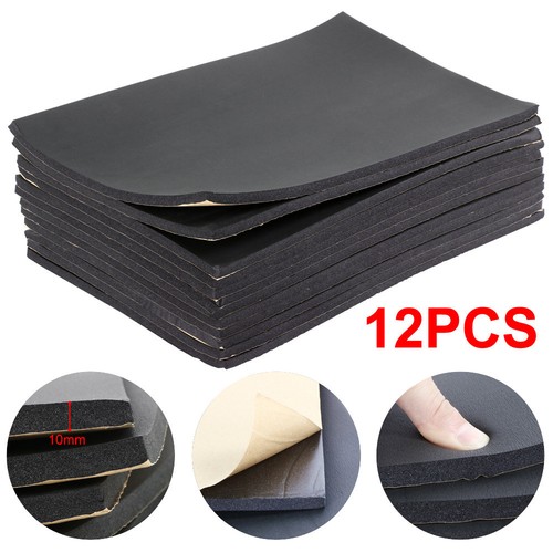 12 Sheets 10mm Car Van Sound Proofing Deadening Insulation Closed Cell Foam