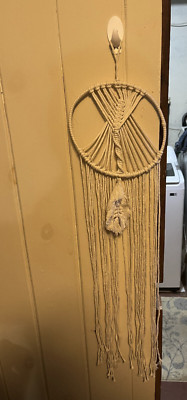  Macrame Wall Hanging Dream Catcher Handmade Crochet Decor 
