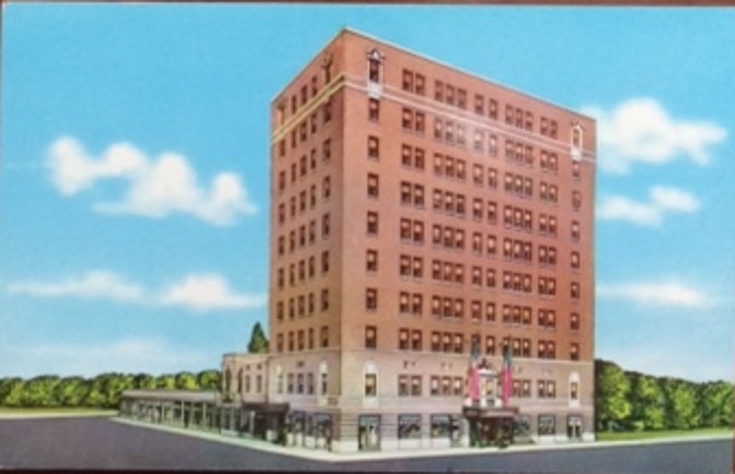 Hotel Reich, Gadsden, Alabama color postcard