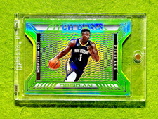 Zion Williamson GREEN PRIZM DIE CUT SSP CARD 2020-21 Panini Obsidian PITCH BLACK