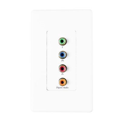 *OPEN BOX* Element Cat-5 Balun (Component Video & Digital Coax Audio Wall Plate)