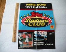 1991 Topps Stadium Club Baseball 2nd Series BOX TOPPER POSTER Gary Scott CUBS