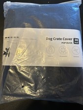 30  Dog Crate Cover- 30  L x 19  W x 21  H- Navy With Mesh Window