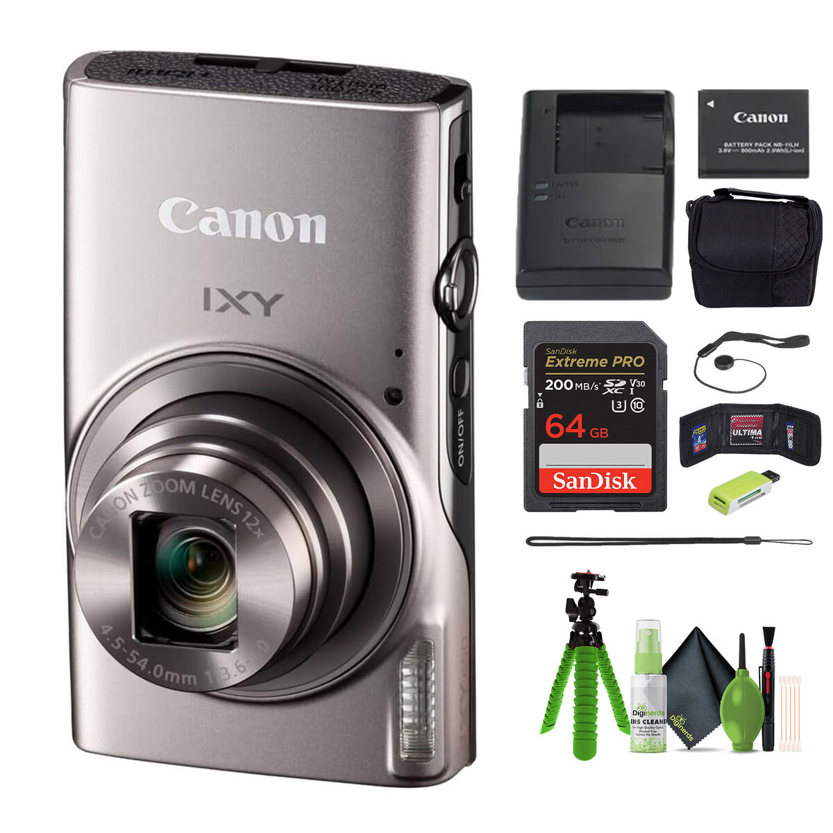 Canon PowerShot ELPH 360 HS 20.2 MP Digital Camera - Silver Canon PowerShot ELPH 360 HS 20.2 MP Digital Camera - Silver