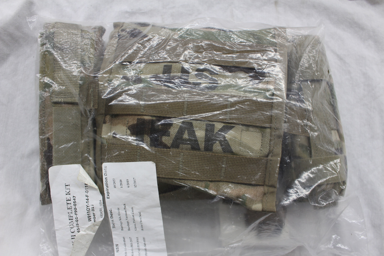 US ARMY ISSUED SEKRI IFAK II IMPROVED FIRST AID KIT 2 CAT TOURNIQUET eBay