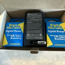 PowerExtra Digital Video Camera Charger Battery Lithium Ion Pack of 2