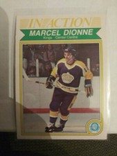 1982-83 OPC hockey Marcel Dionne in-action card #153 in nm/mt condition