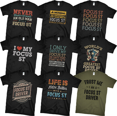 FOCUS ST T-SHIRTS. WÄHLEN SIE AUS UNSEREN TOLLEN & LUSTIGEN DESIGNS. AUTOFAHRER GESCHENKIDEE