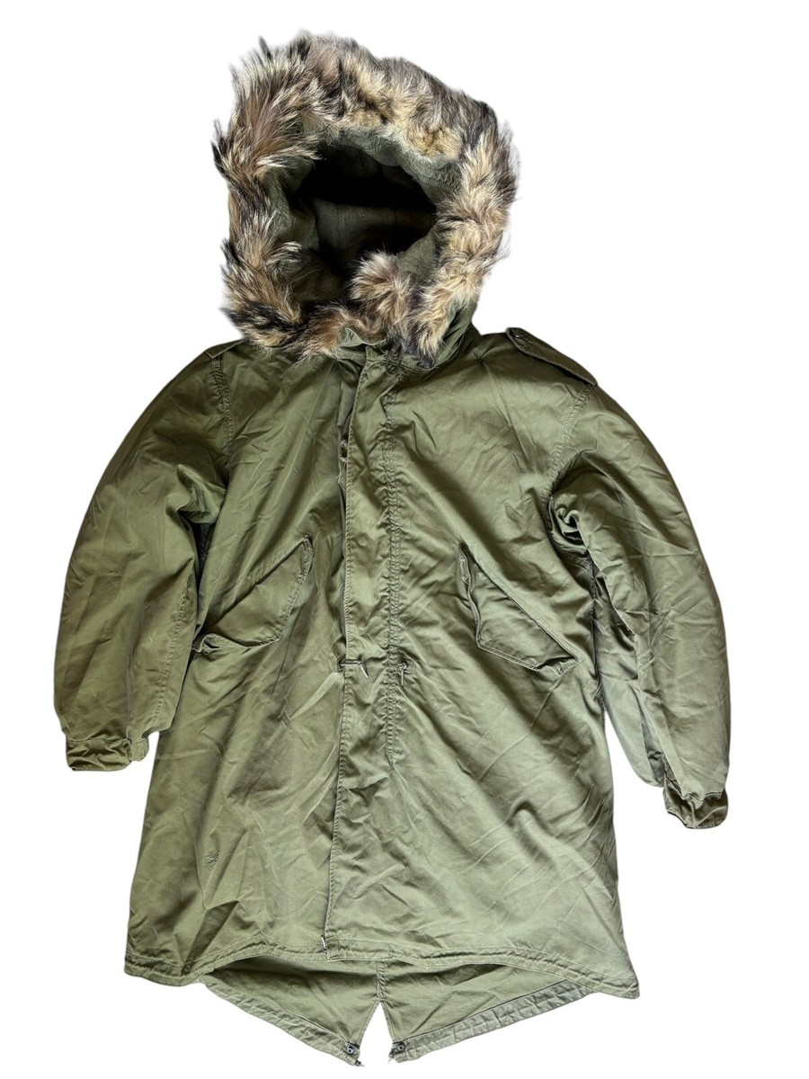 US Army USMC M51 M1951 Fishtail Parka w/ Liner And Fur Hood US Army USMC M51 M1951 Fishtail Parka w/ Liner And Fur Hood