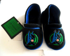 Vintage NWT Batman Forever Children's Slippers Size L 9-10 1995 DC Comics