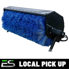 84" HYDRAULIC ANGLE BROOM SKID STEER UNIVERSAL QUICK ATTACH - LOCAL PICKUP