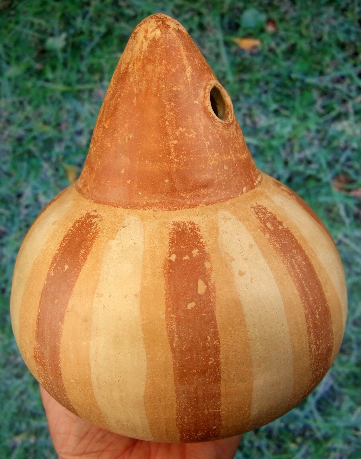 Super Fine Arkansas Quapaw Corn God Pottery Water Bottle with COA