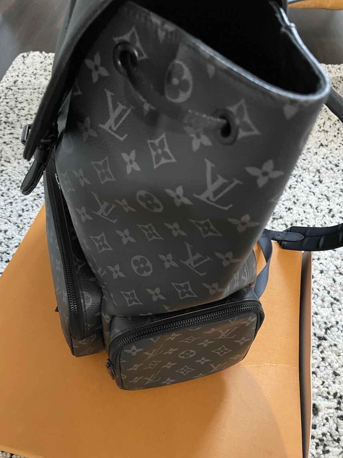 Authentic LOUIS VUITTON Monogram Eclipse Trio Bac… - image 3