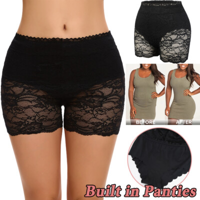 Lace Slip Shorts for Under Dresses Women Anti-chafing Boyshorts No Show  Panty | eBay
