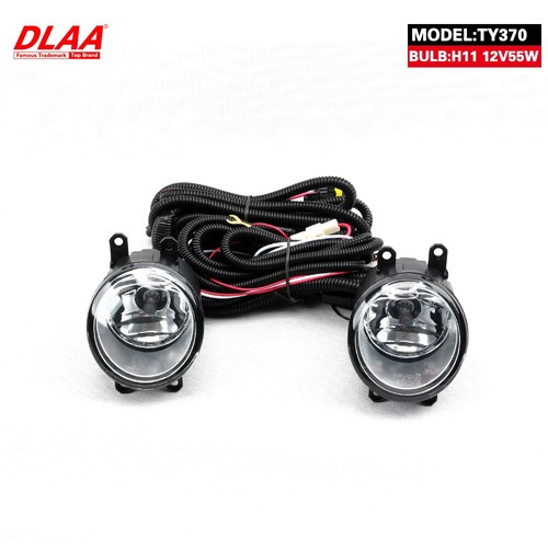 2Pcs Front Fog Lights Assembly w/ Clear Grills Bumper For Toyota YARIS 2009-2011 - Picture 5 of 6