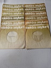 45 RPM 7" RECORD SLEEVES/COMPANY SLEEVE 12 PK/SEE PHOTOS -Elektra/Asyl SLV1 1
