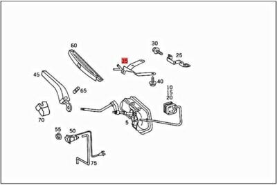 Genuine MERCEDES R129 SL R129 Bracket 1298240614 | eBay