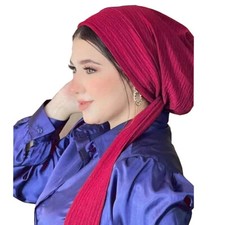 Muslim Women Turban Hijab Hair Loss Pre-tied Chemo Cap Bonnet Hat Wrap Headscarf
