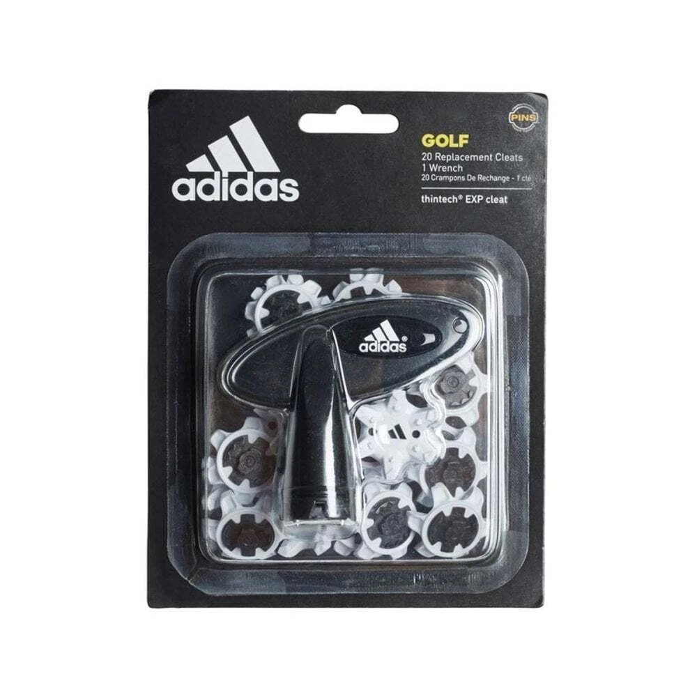 GENUINE ADIDAS THINTECH GOLF SHOES WHITE CLEATS SPIKES INC WRENCH