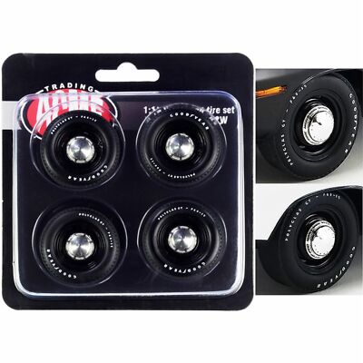 1/18 ACME Mopar Black Steel Wheel and Tire Set  A1806123W Last Ones In Stock