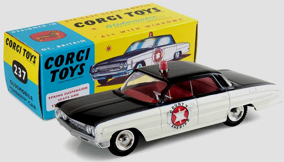 wonderful modelcar 1:45 OLDSMOBILE "SHERIFF" - black  - ed. 2025 made in China - Image 4 of 4