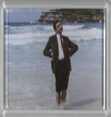 Mr Beans Holiday Design 1 Untersetzer - personalisierbar