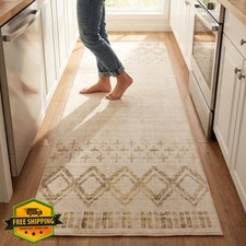 Muddy Mat Tribal 2x10ft Washable Non-Slip Rug Pet Friendly Waterproof